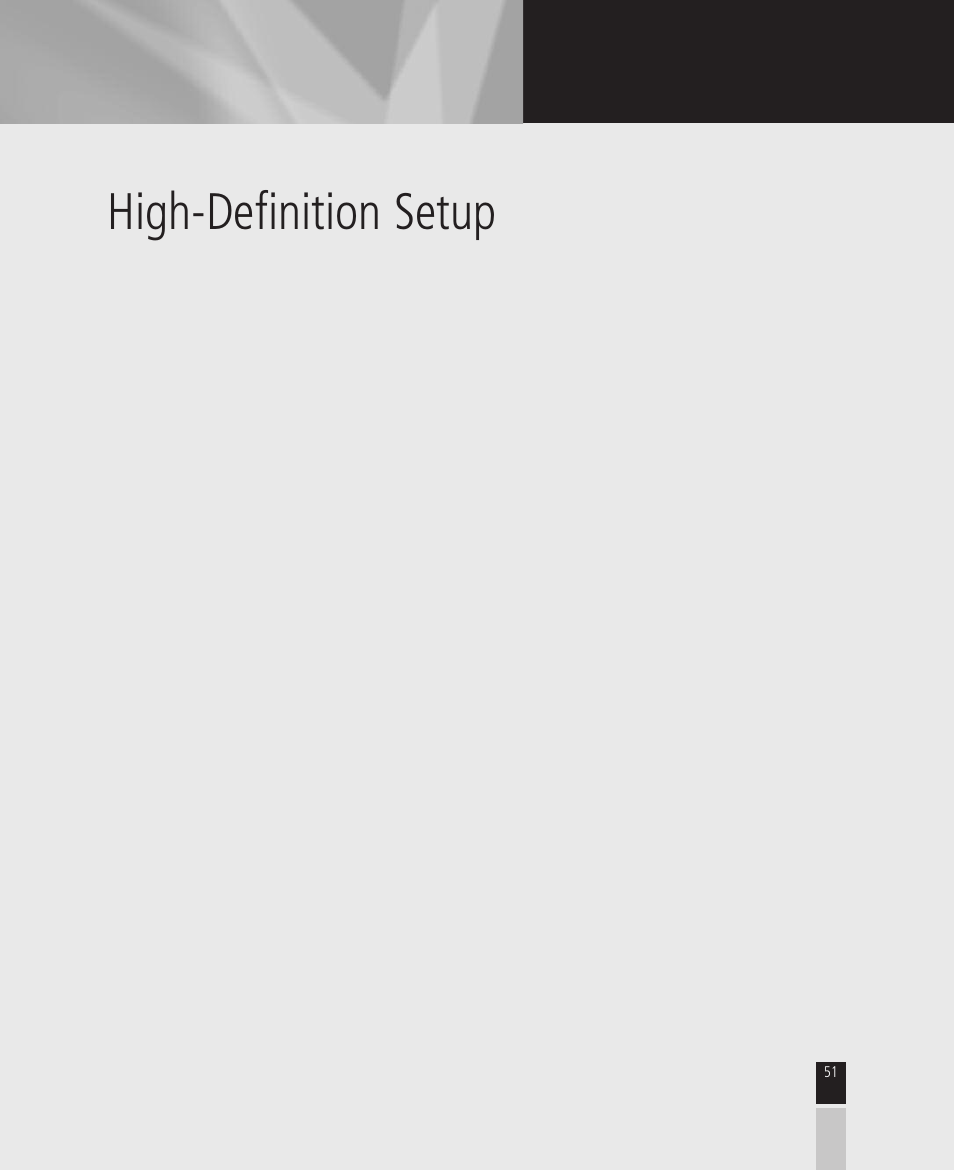 High-definition setup | Mintek High Definition Personal Video Recorder User Manual | Page 51 / 72