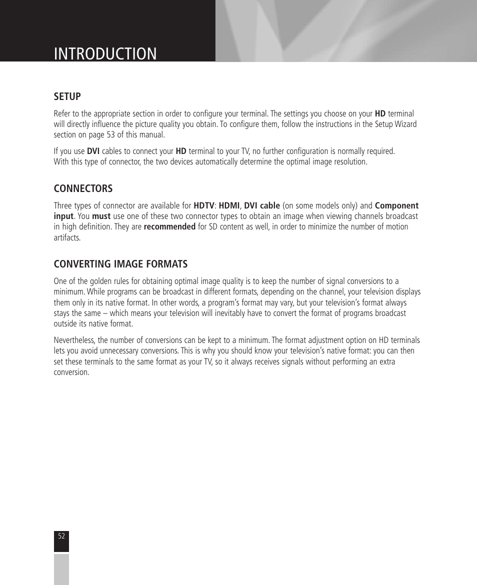 Introduction | Mintek High Definition Personal Video Recorder User Manual | Page 52 / 72