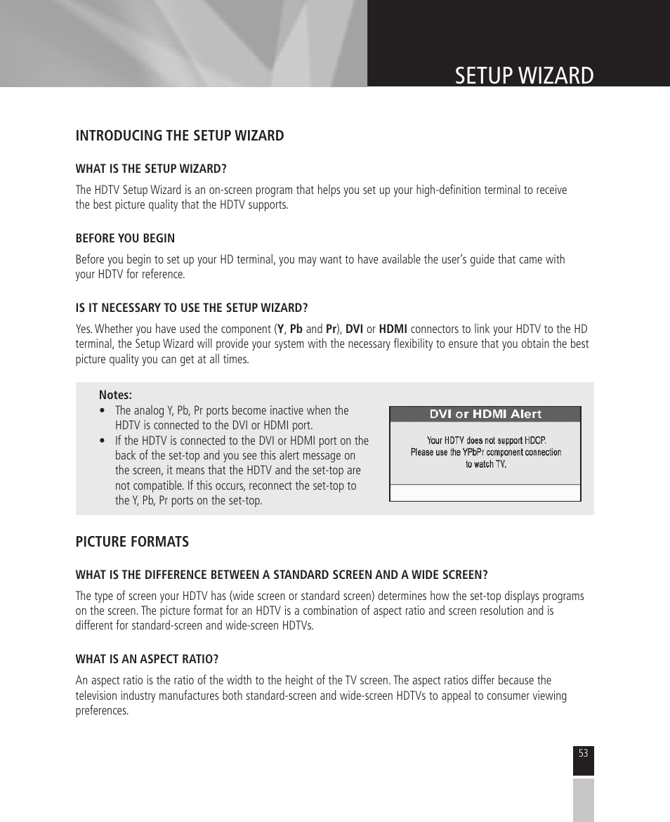 Setup wizard | Mintek High Definition Personal Video Recorder User Manual | Page 53 / 72