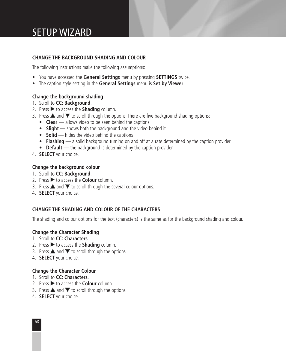 Setup wizard | Mintek High Definition Personal Video Recorder User Manual | Page 68 / 72