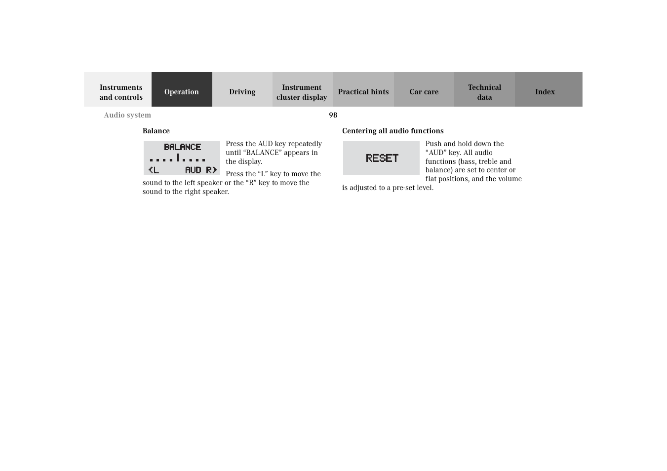 Mercedes-Benz 2002 SLK 320 User Manual | Page 101 / 290