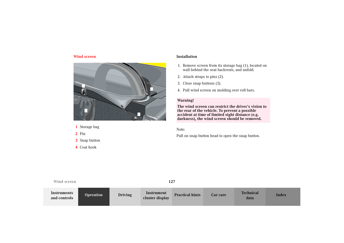 Mercedes-Benz 2002 SLK 320 User Manual | Page 130 / 290