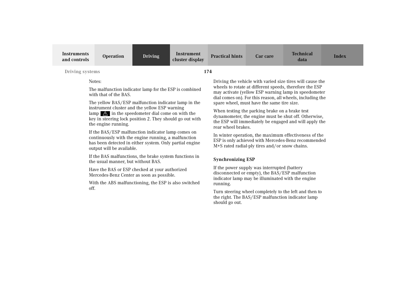 Mercedes-Benz 2002 SLK 320 User Manual | Page 177 / 290
