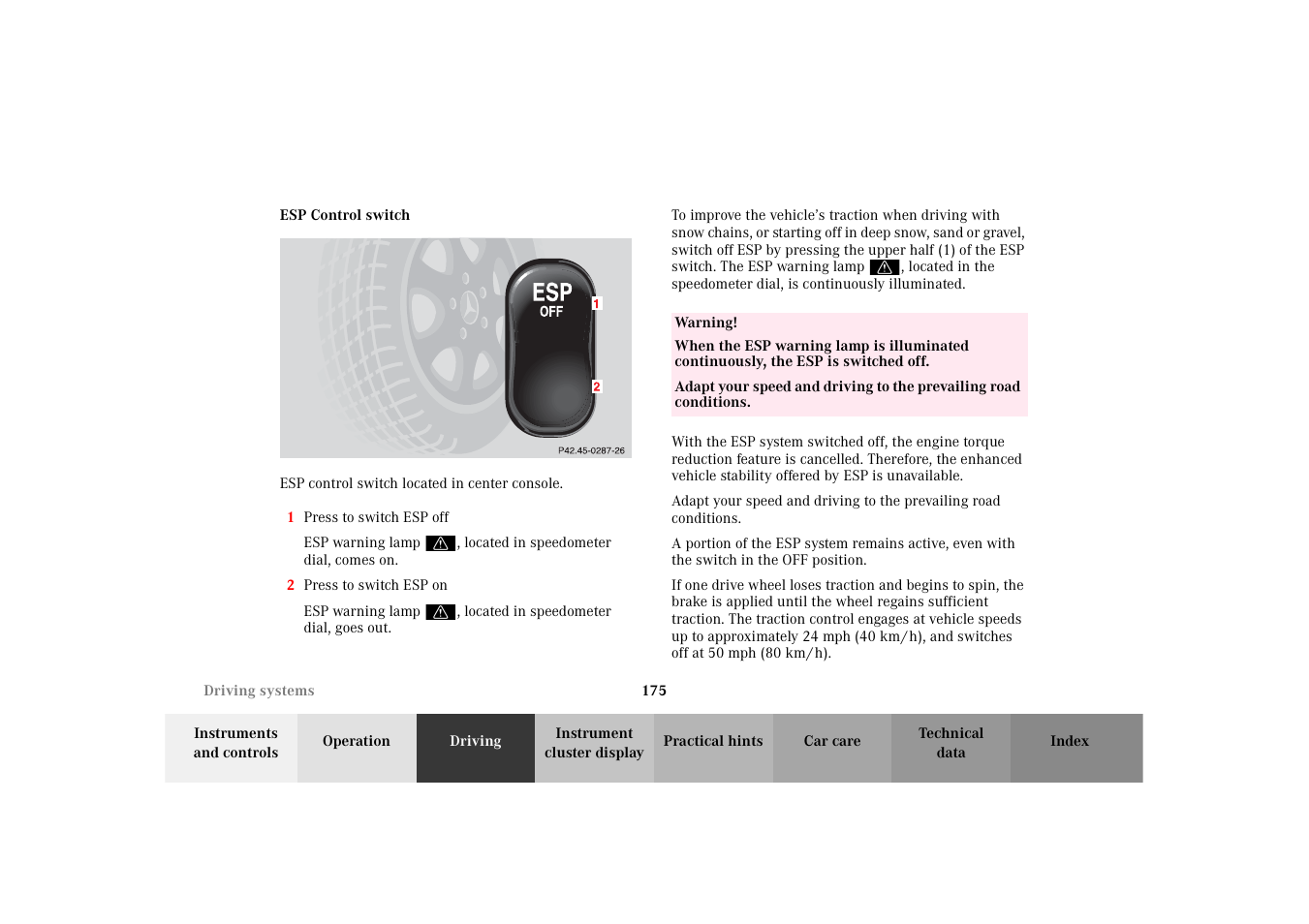 Mercedes-Benz 2002 SLK 320 User Manual | Page 178 / 290