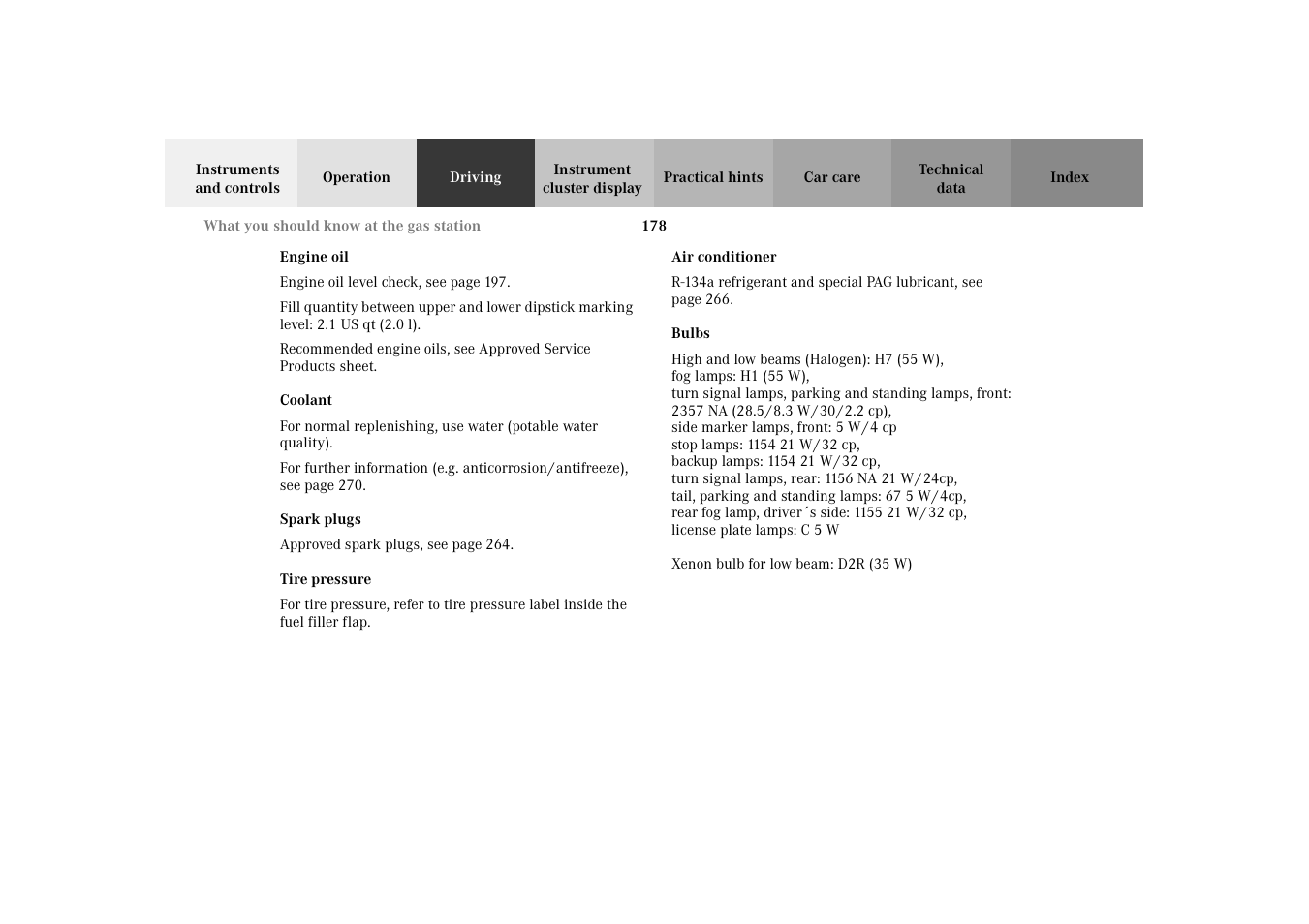 Mercedes-Benz 2002 SLK 320 User Manual | Page 181 / 290