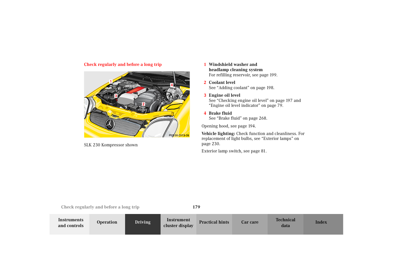 Mercedes-Benz 2002 SLK 320 User Manual | Page 182 / 290