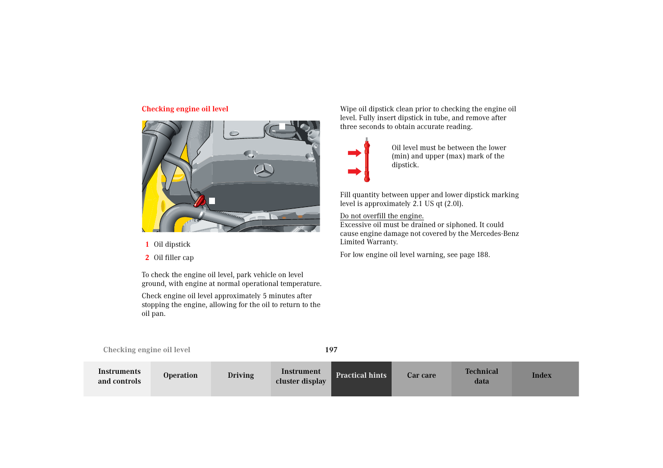 Mercedes-Benz 2002 SLK 320 User Manual | Page 200 / 290