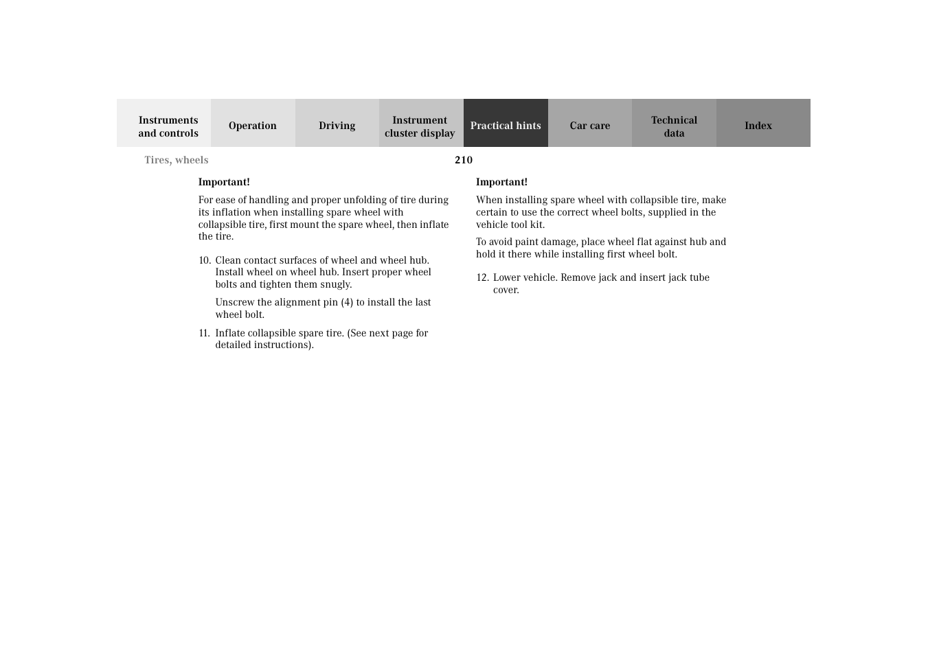 Mercedes-Benz 2002 SLK 320 User Manual | Page 213 / 290
