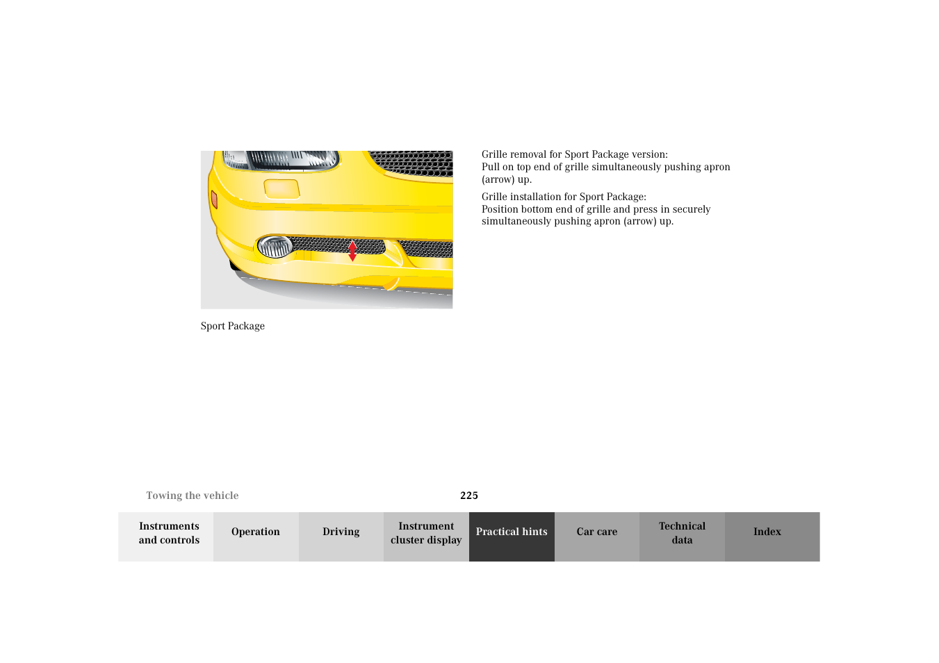 Mercedes-Benz 2002 SLK 320 User Manual | Page 228 / 290
