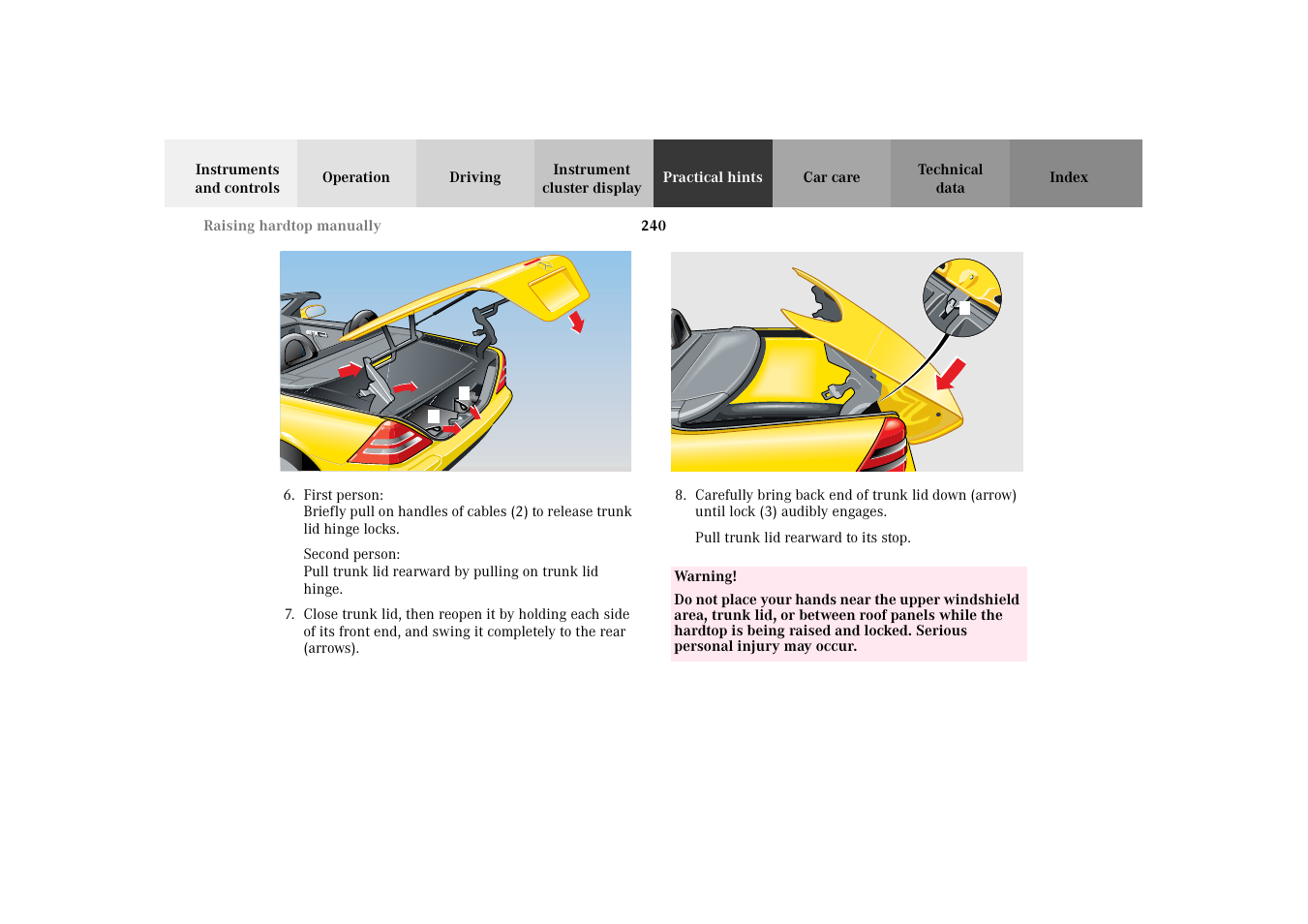 Mercedes-Benz 2002 SLK 320 User Manual | Page 243 / 290