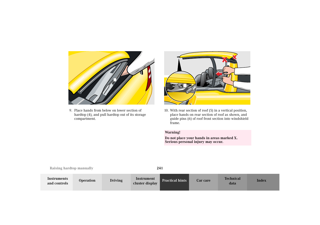 Mercedes-Benz 2002 SLK 320 User Manual | Page 244 / 290