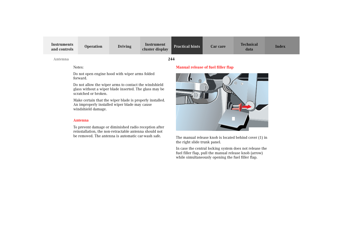 Mercedes-Benz 2002 SLK 320 User Manual | Page 247 / 290
