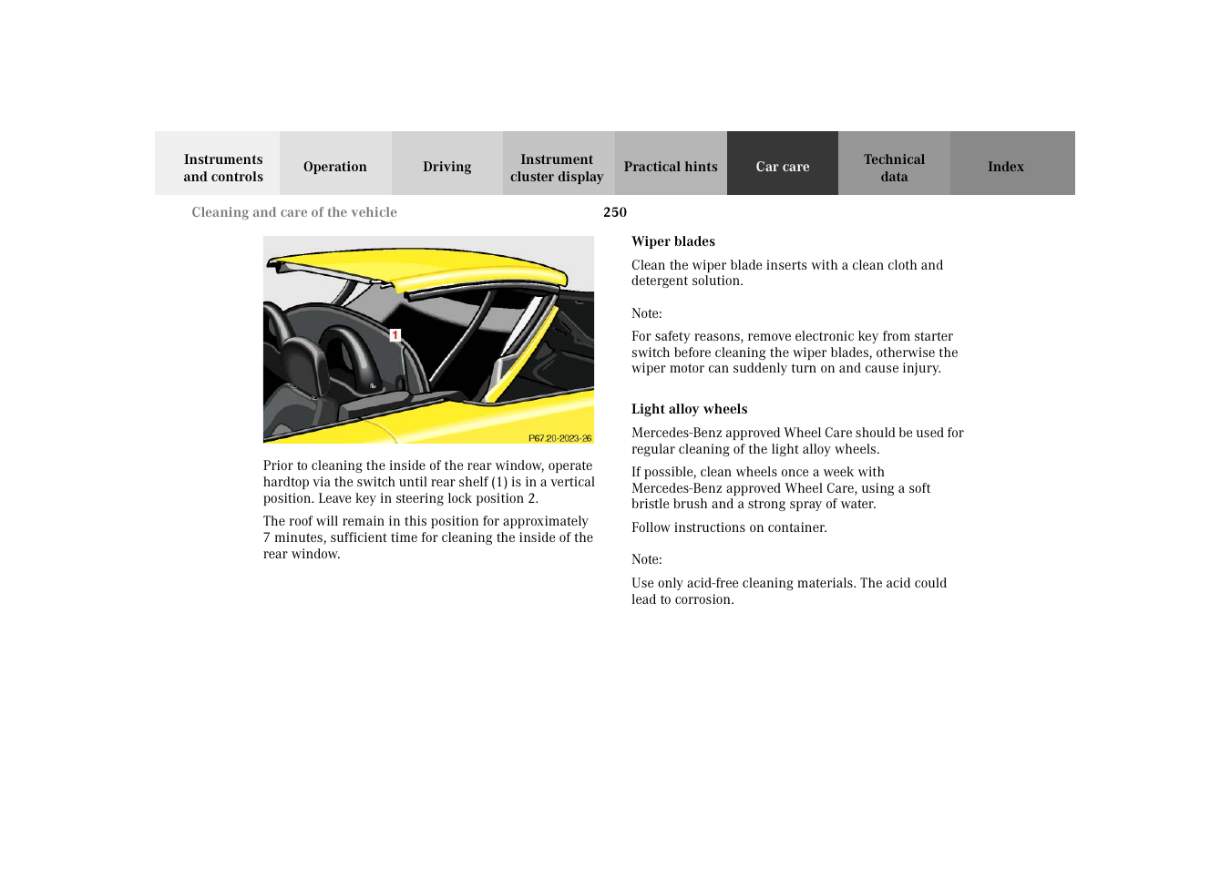 Mercedes-Benz 2002 SLK 320 User Manual | Page 253 / 290