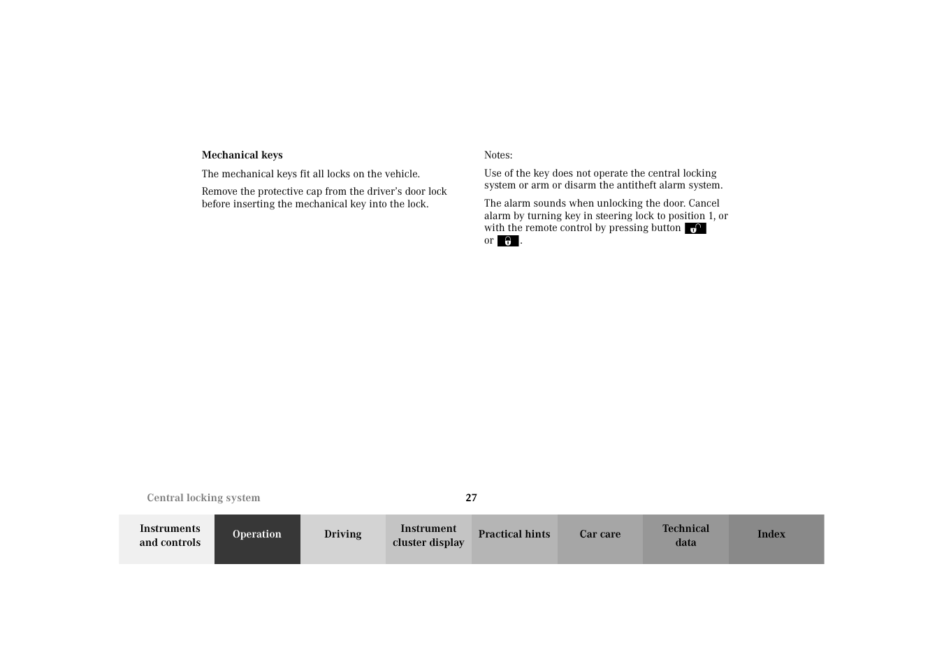 Mercedes-Benz 2002 SLK 320 User Manual | Page 30 / 290