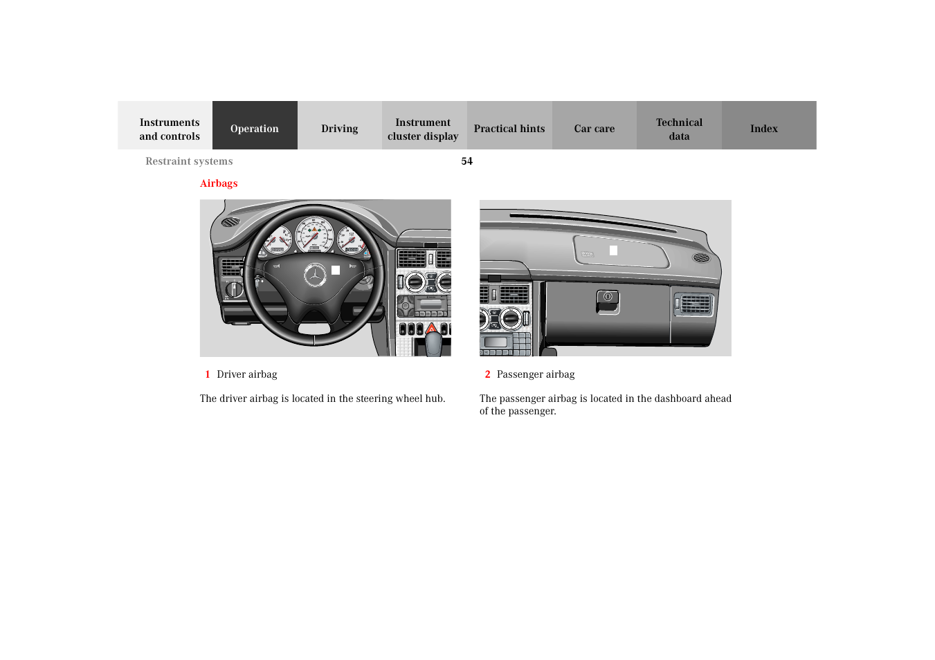 Mercedes-Benz 2002 SLK 320 User Manual | Page 57 / 290
