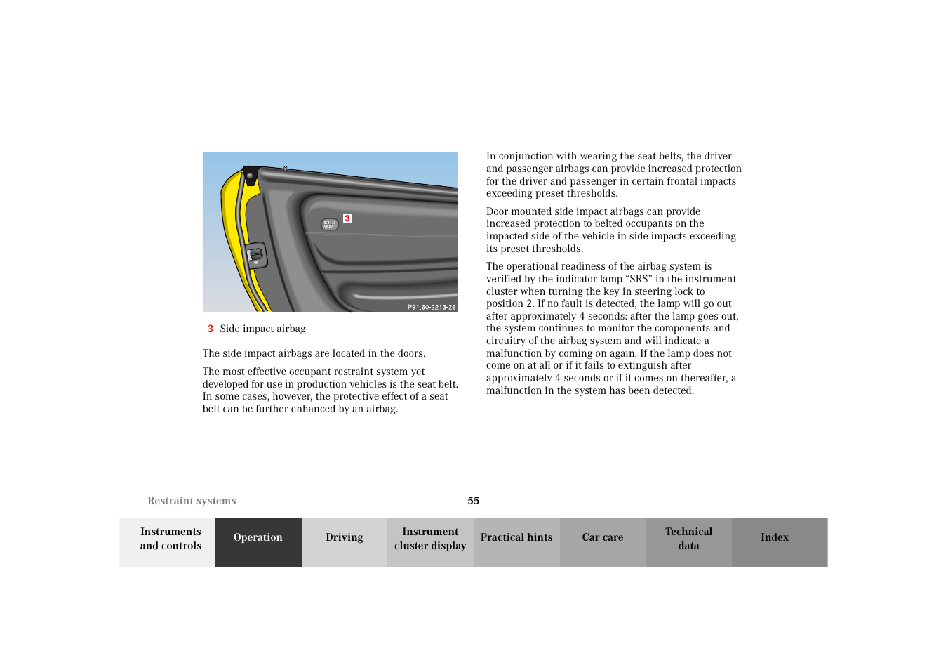 Mercedes-Benz 2002 SLK 320 User Manual | Page 58 / 290
