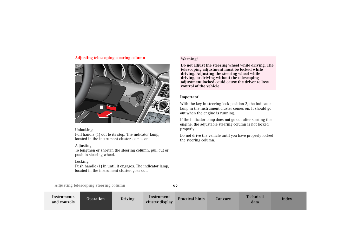 Mercedes-Benz 2002 SLK 320 User Manual | Page 68 / 290