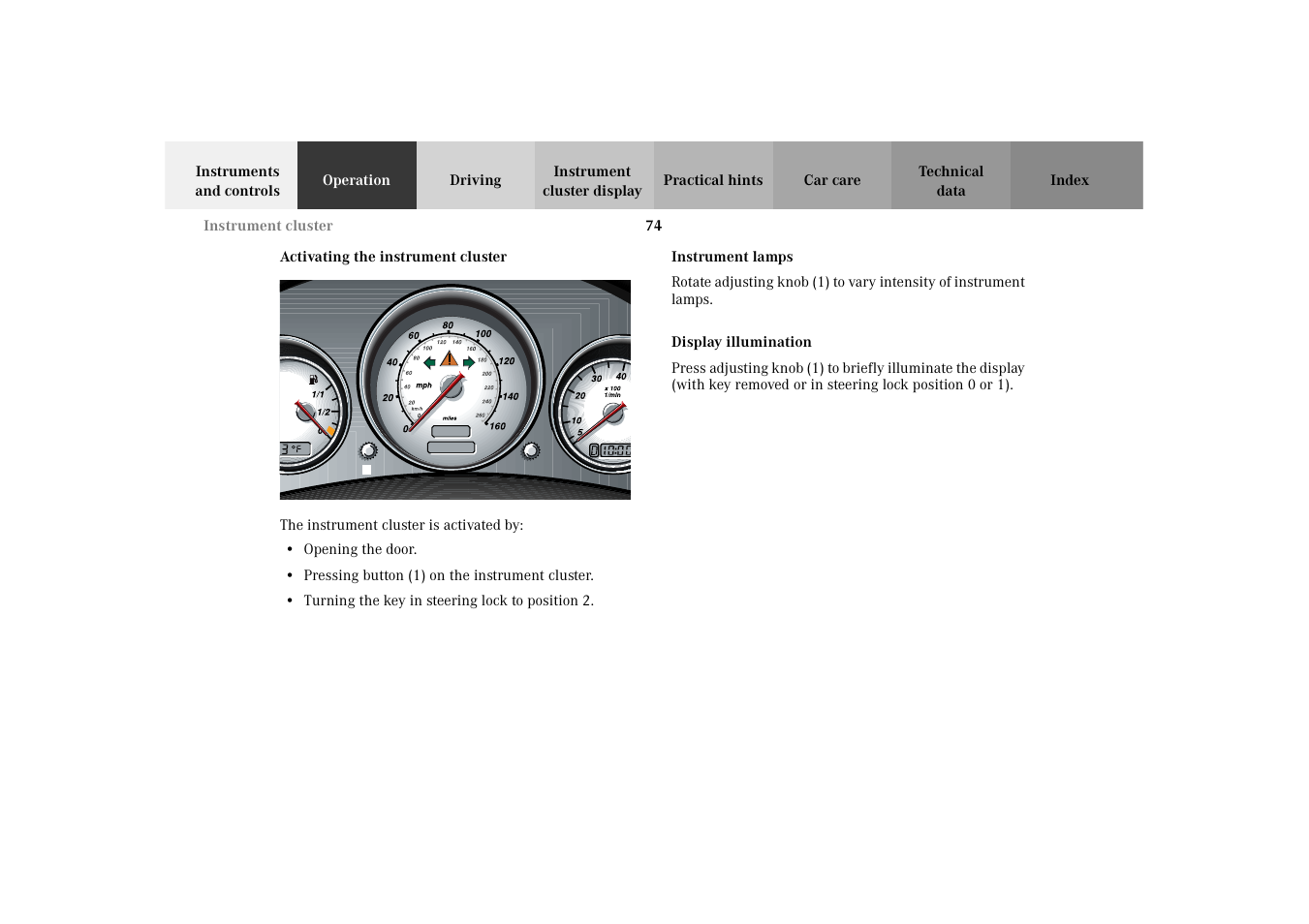 Mercedes-Benz 2002 SLK 320 User Manual | Page 77 / 290