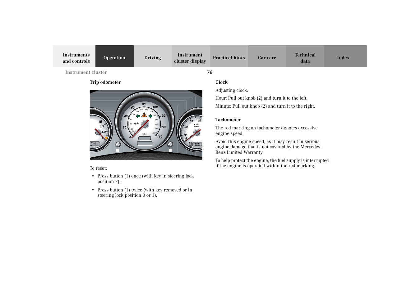 Mercedes-Benz 2002 SLK 320 User Manual | Page 79 / 290