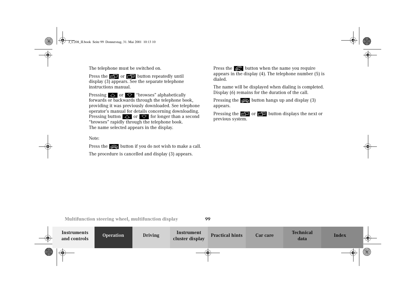 Mercedes-Benz 2002 CLK 55 AMG User Manual | Page 102 / 330