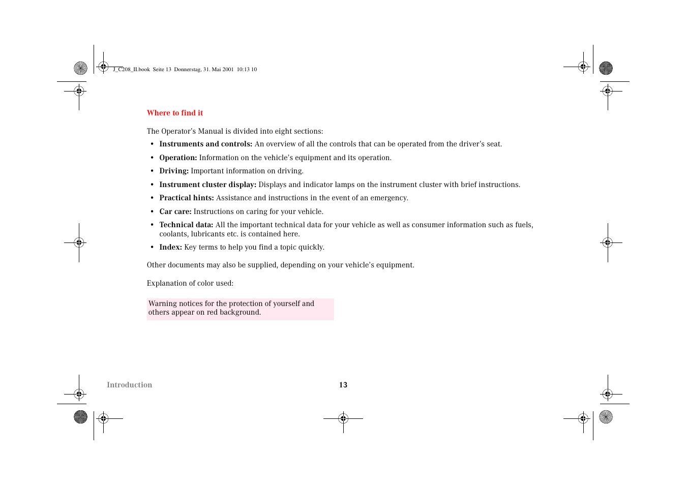 Introduction, Where to find it | Mercedes-Benz 2002 CLK 55 AMG User Manual | Page 16 / 330
