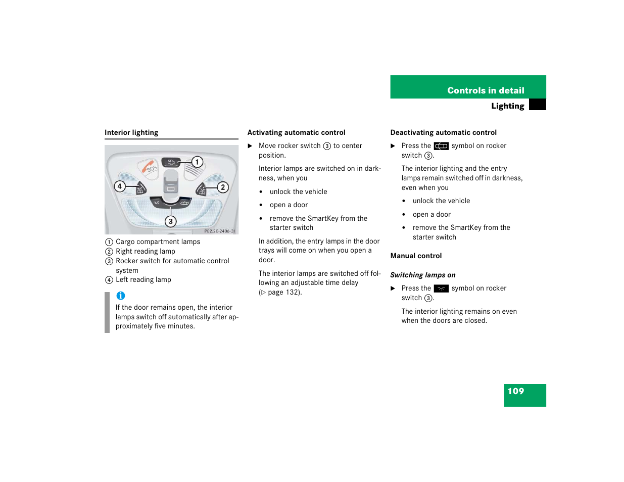 Mercedes-Benz 2004 G 500 User Manual | Page 109 / 376