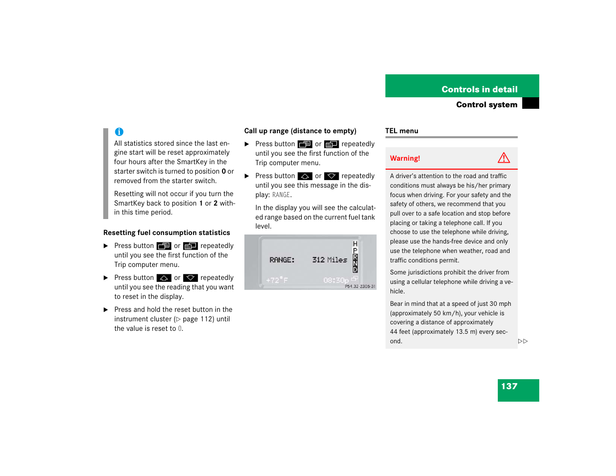 Mercedes-Benz 2004 G 500 User Manual | Page 137 / 376