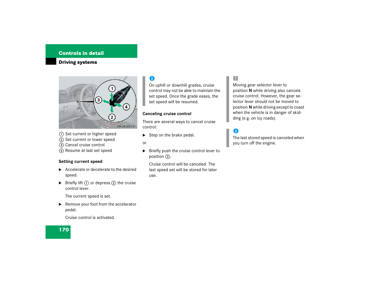Mercedes-Benz 2004 G 500 User Manual | Page 170 / 376