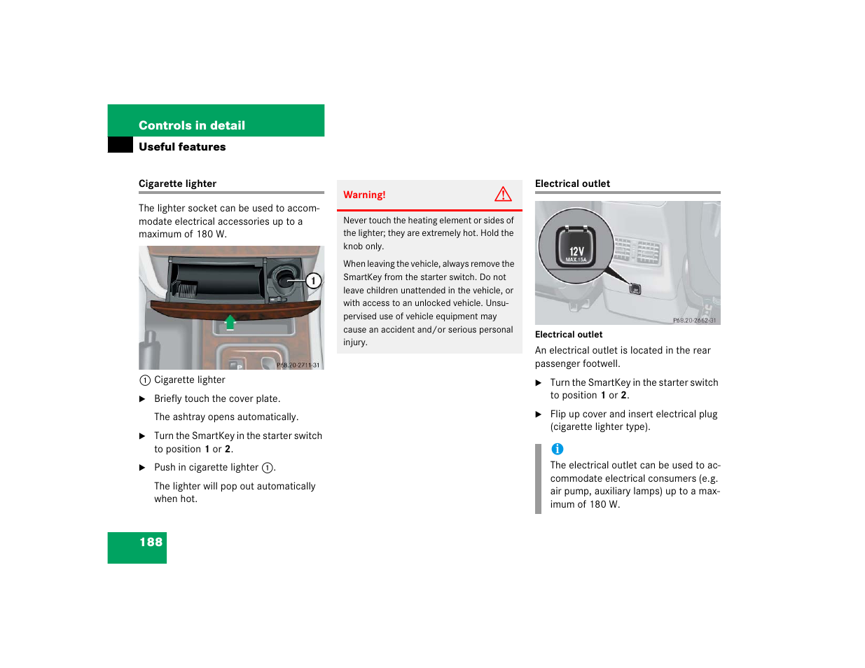 Mercedes-Benz 2004 G 500 User Manual | Page 188 / 376