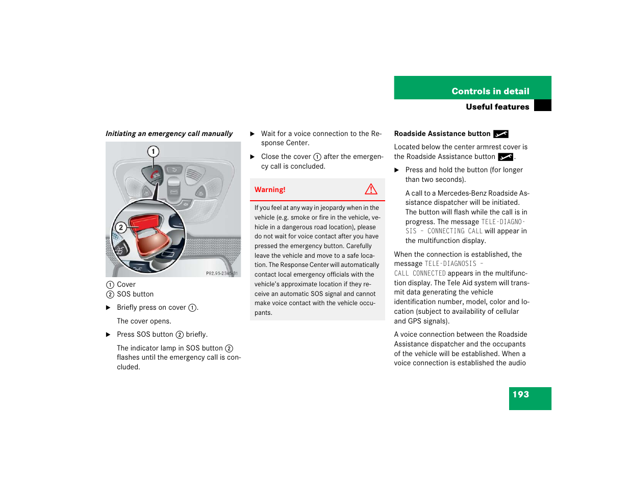 Mercedes-Benz 2004 G 500 User Manual | Page 193 / 376