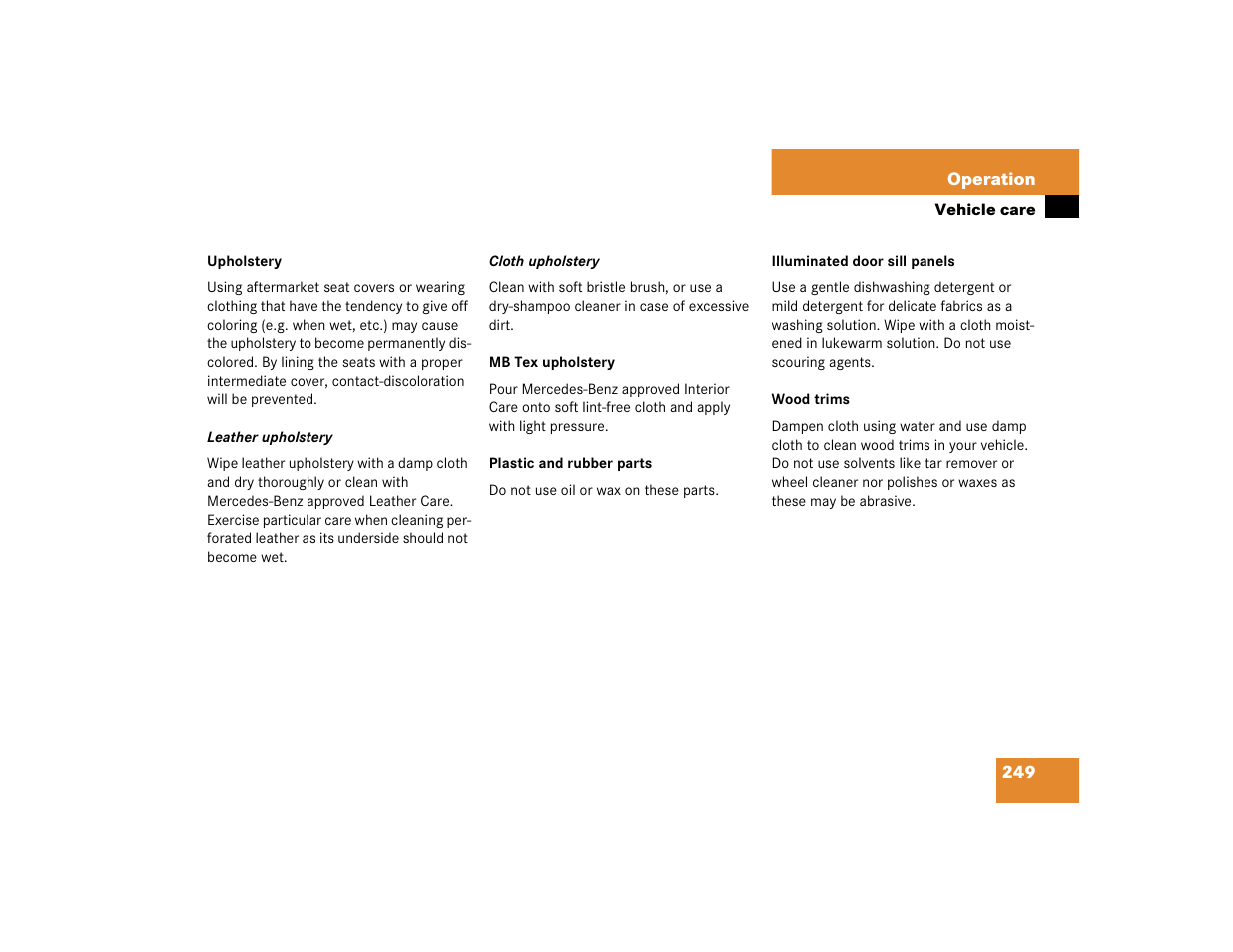 Mercedes-Benz 2004 G 500 User Manual | Page 249 / 376