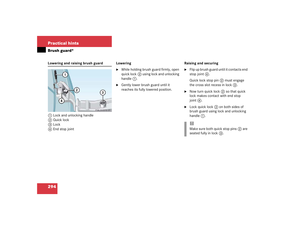 Mercedes-Benz 2004 G 500 User Manual | Page 294 / 376