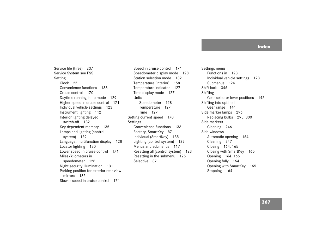 Mercedes-Benz 2004 G 500 User Manual | Page 367 / 376