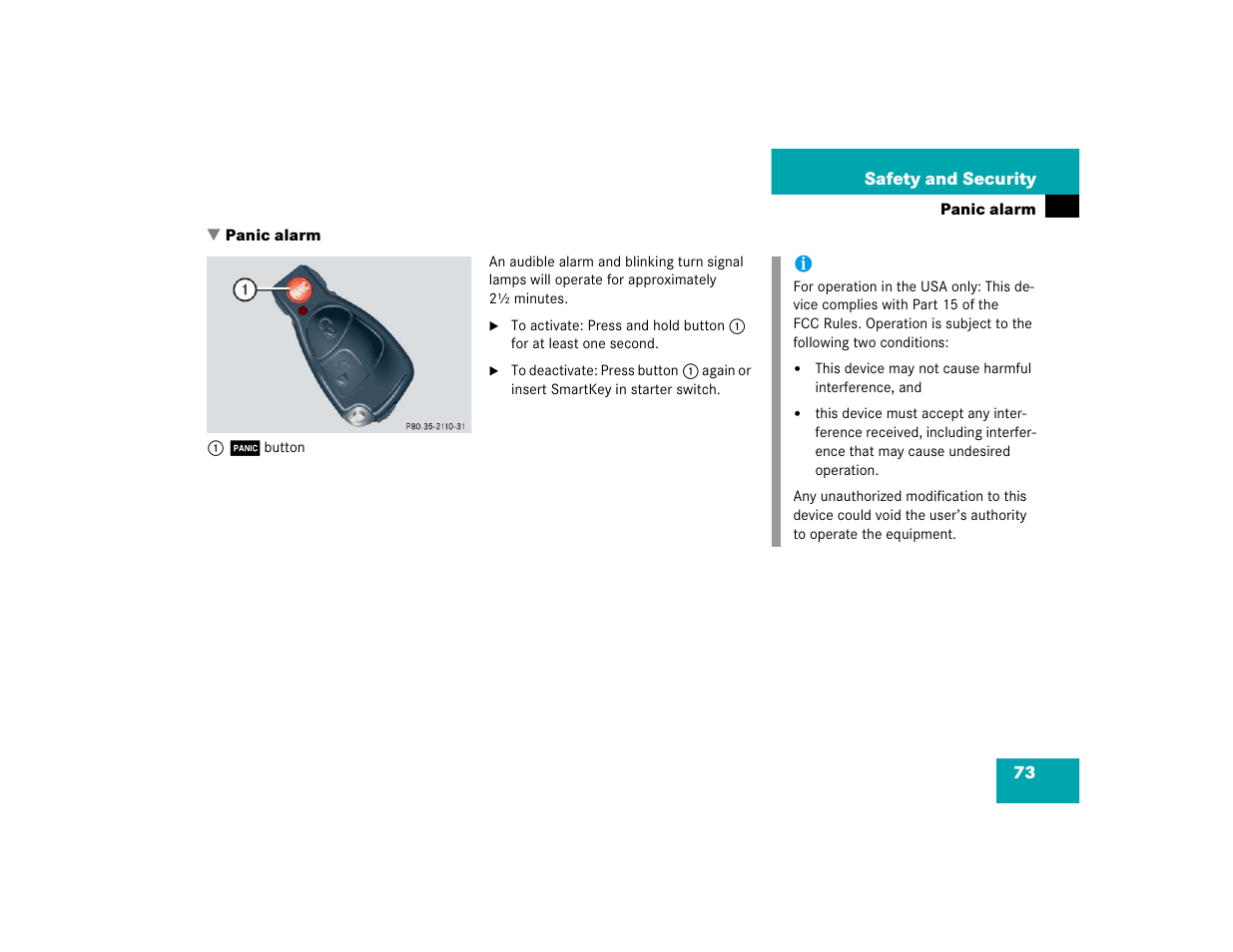 Mercedes-Benz 2004 G 500 User Manual | Page 73 / 376