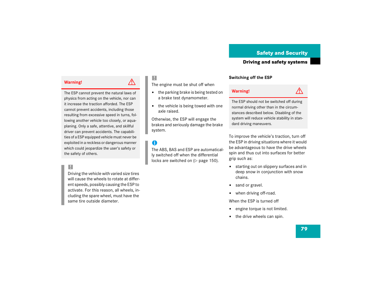 Mercedes-Benz 2004 G 500 User Manual | Page 79 / 376