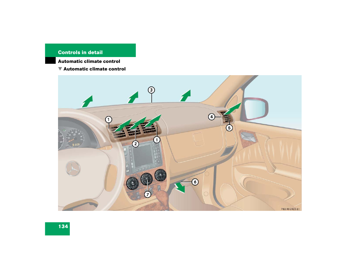 Mercedes-Benz 2004 ML 500 User Manual | Page 134 / 344