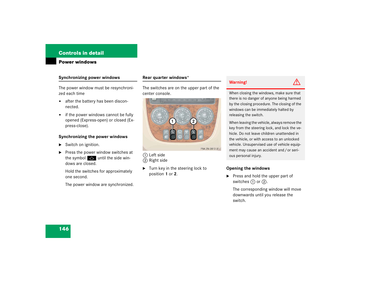 Mercedes-Benz 2004 ML 500 User Manual | Page 146 / 344