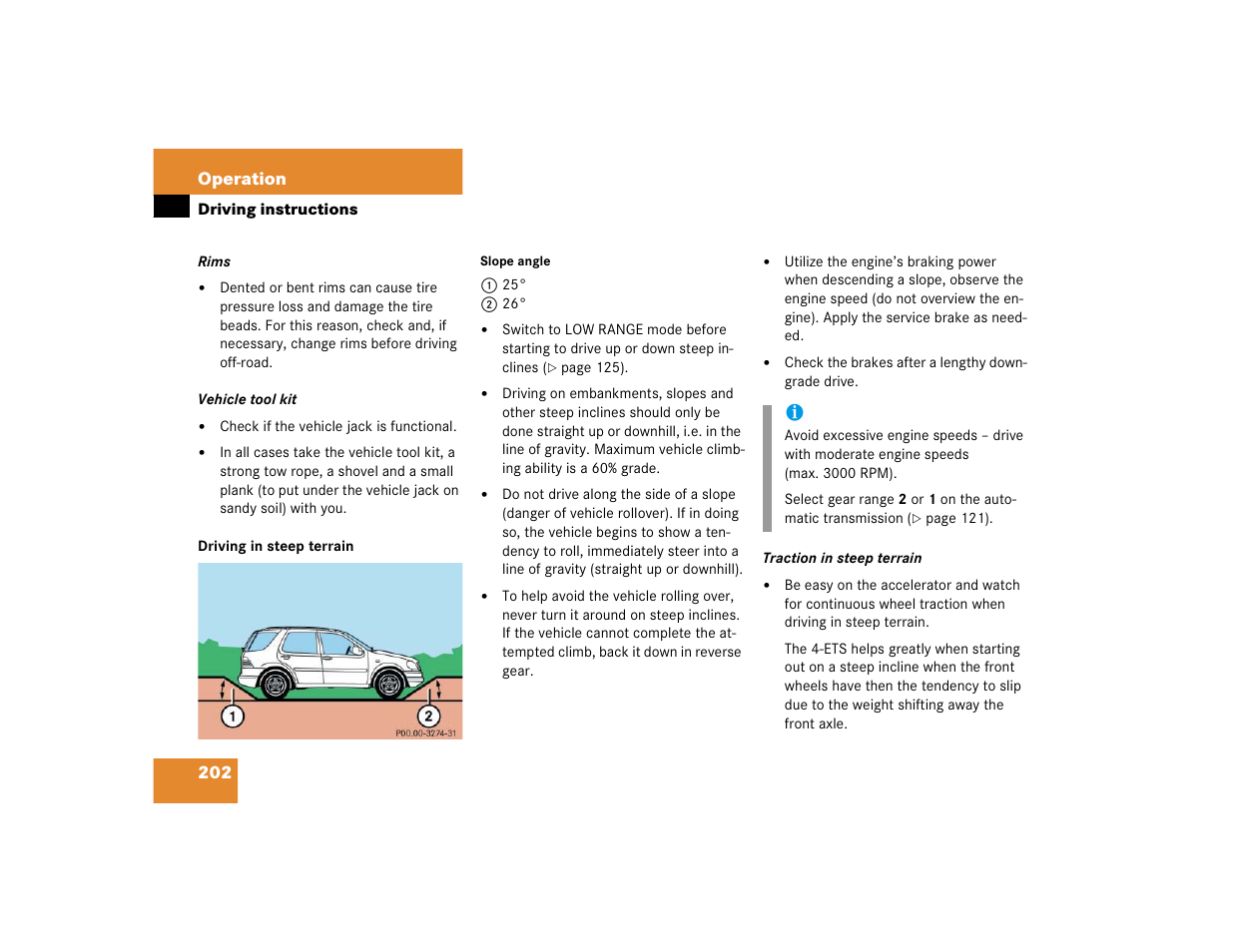 Mercedes-Benz 2004 ML 500 User Manual | Page 202 / 344