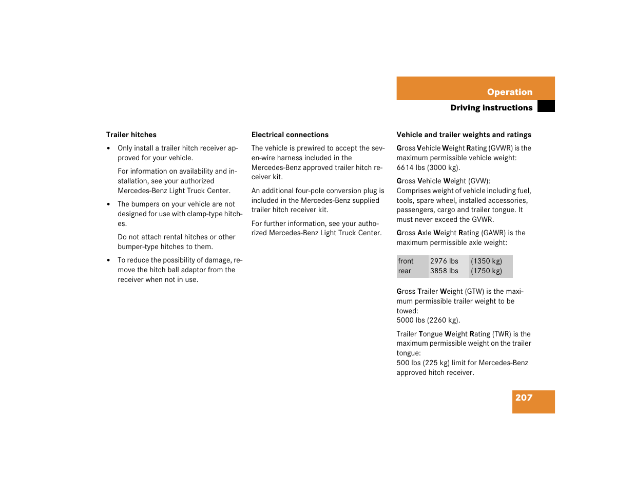 Mercedes-Benz 2004 ML 500 User Manual | Page 207 / 344