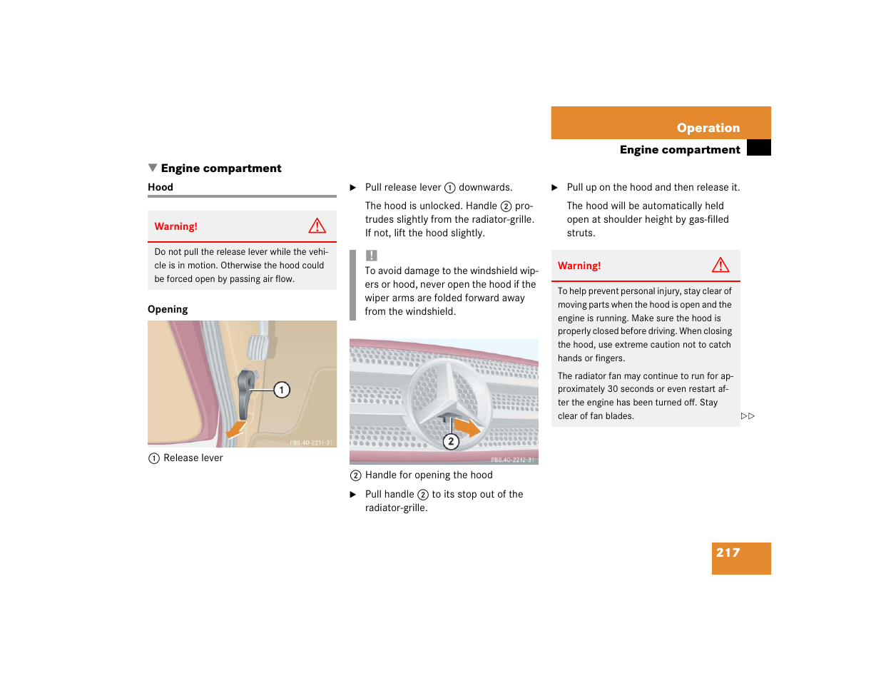 Mercedes-Benz 2004 ML 500 User Manual | Page 217 / 344