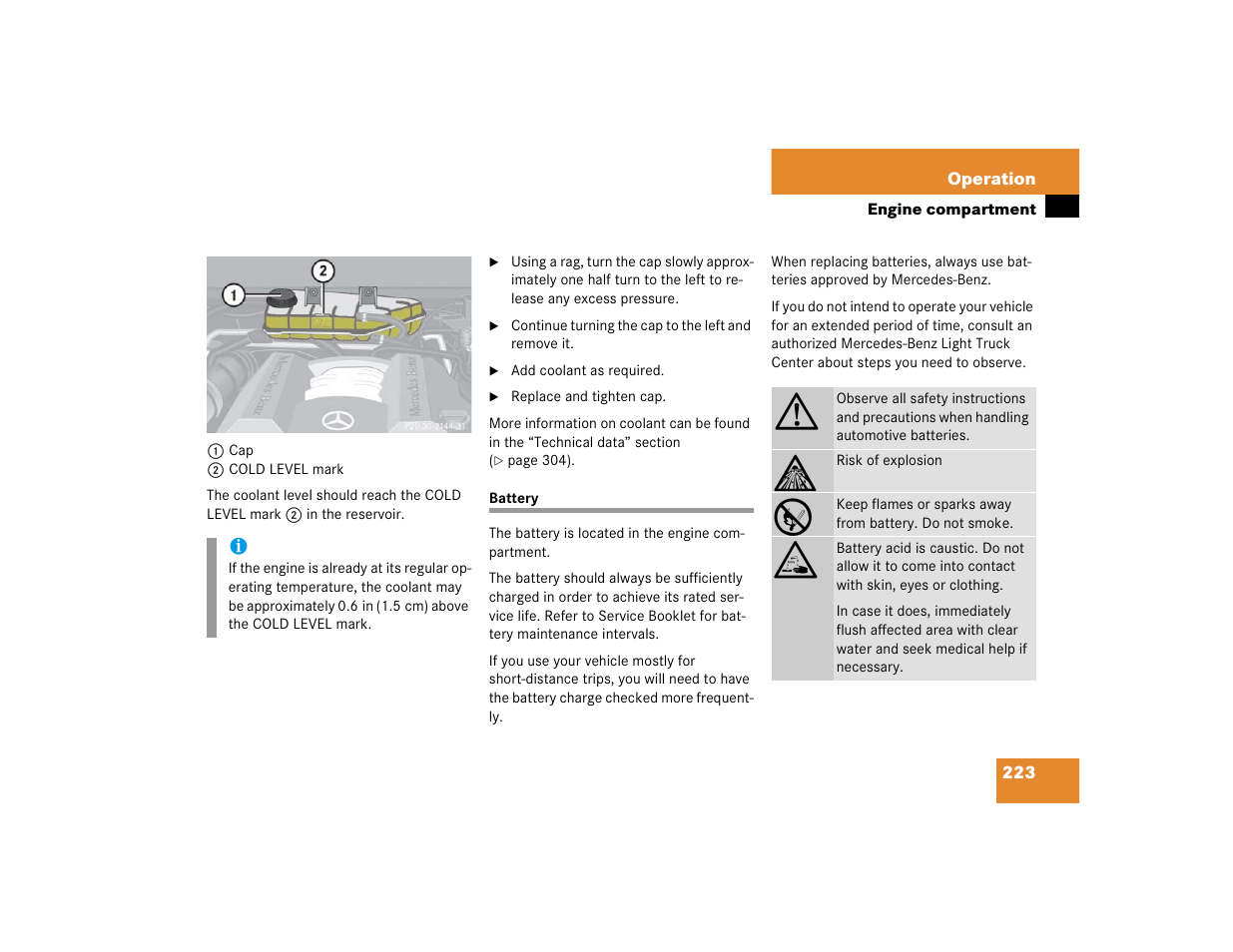 Mercedes-Benz 2004 ML 500 User Manual | Page 223 / 344