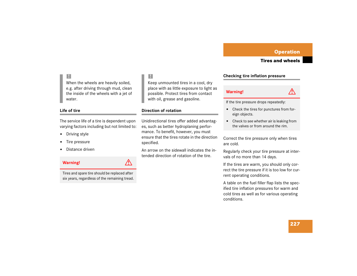 Mercedes-Benz 2004 ML 500 User Manual | Page 227 / 344
