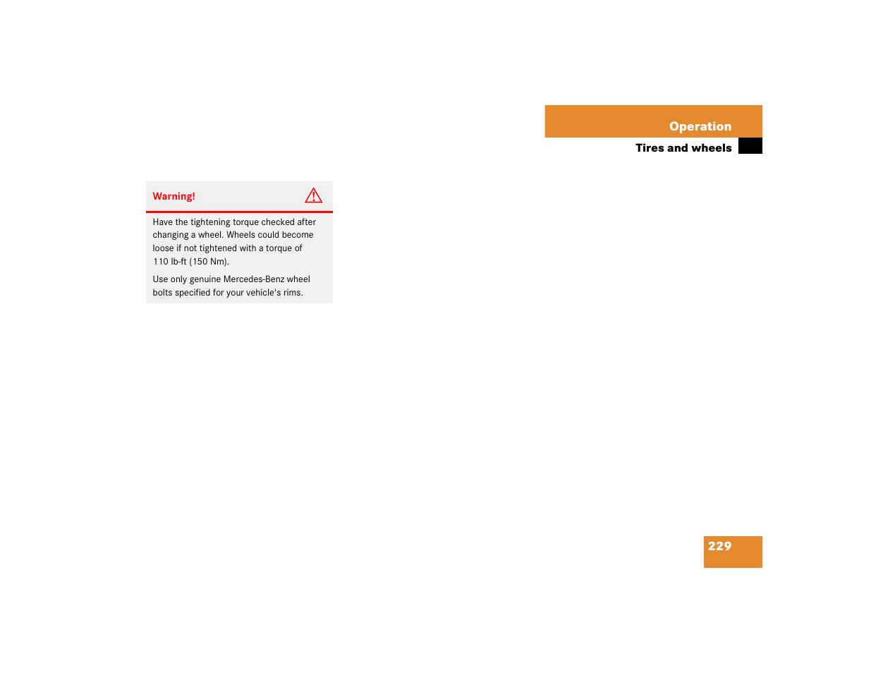 Mercedes-Benz 2004 ML 500 User Manual | Page 229 / 344