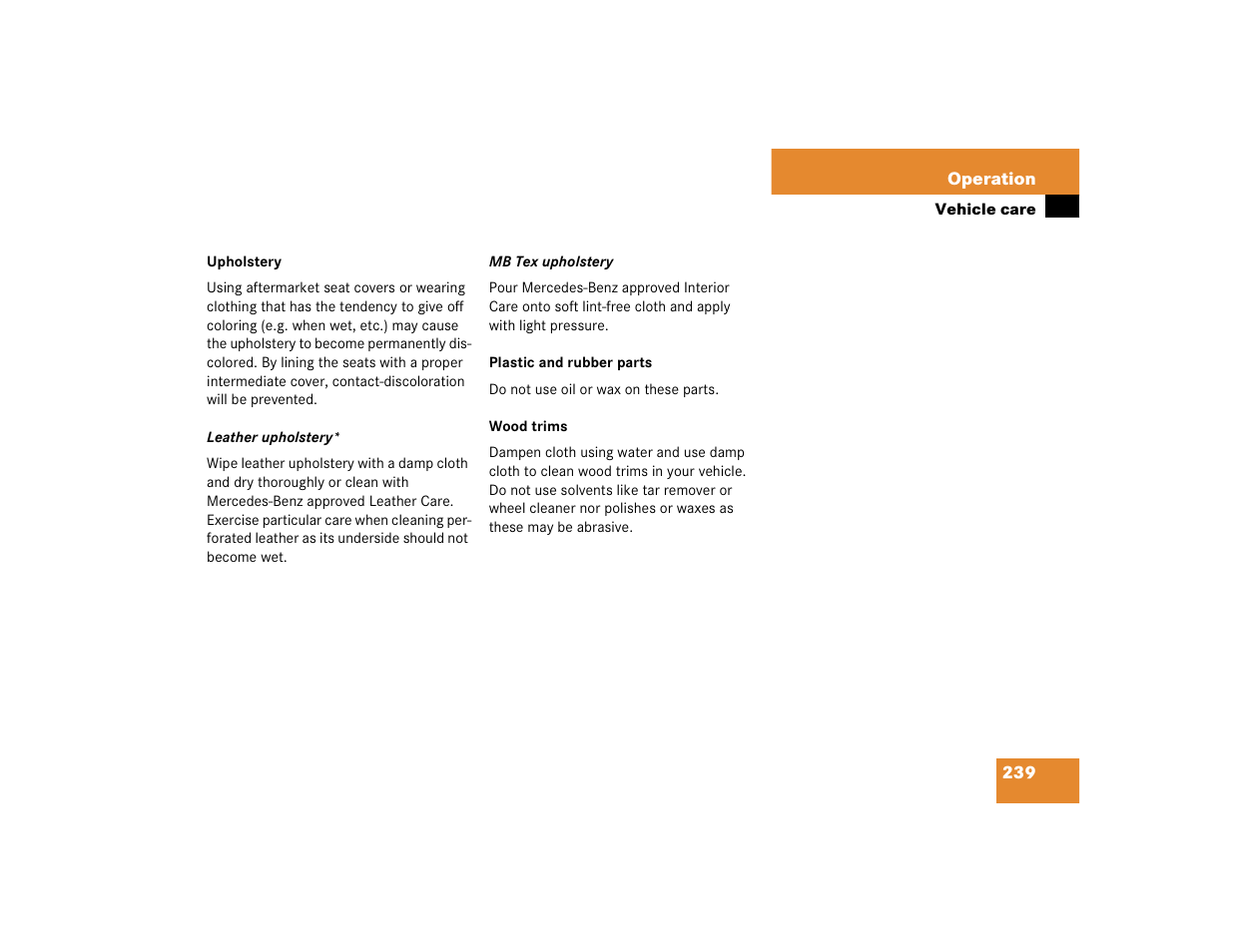 Mercedes-Benz 2004 ML 500 User Manual | Page 239 / 344