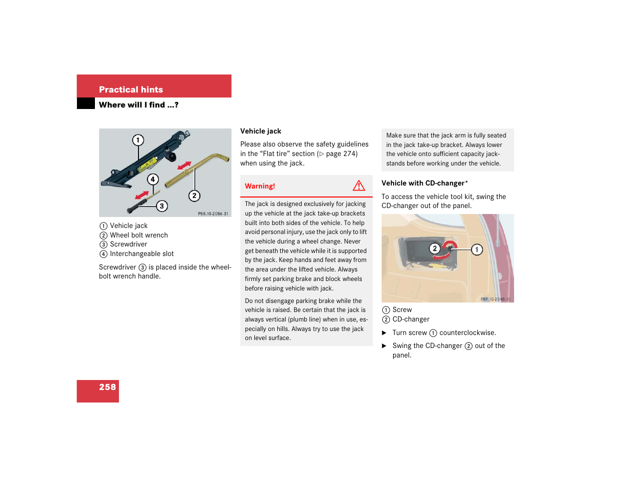 Mercedes-Benz 2004 ML 500 User Manual | Page 258 / 344