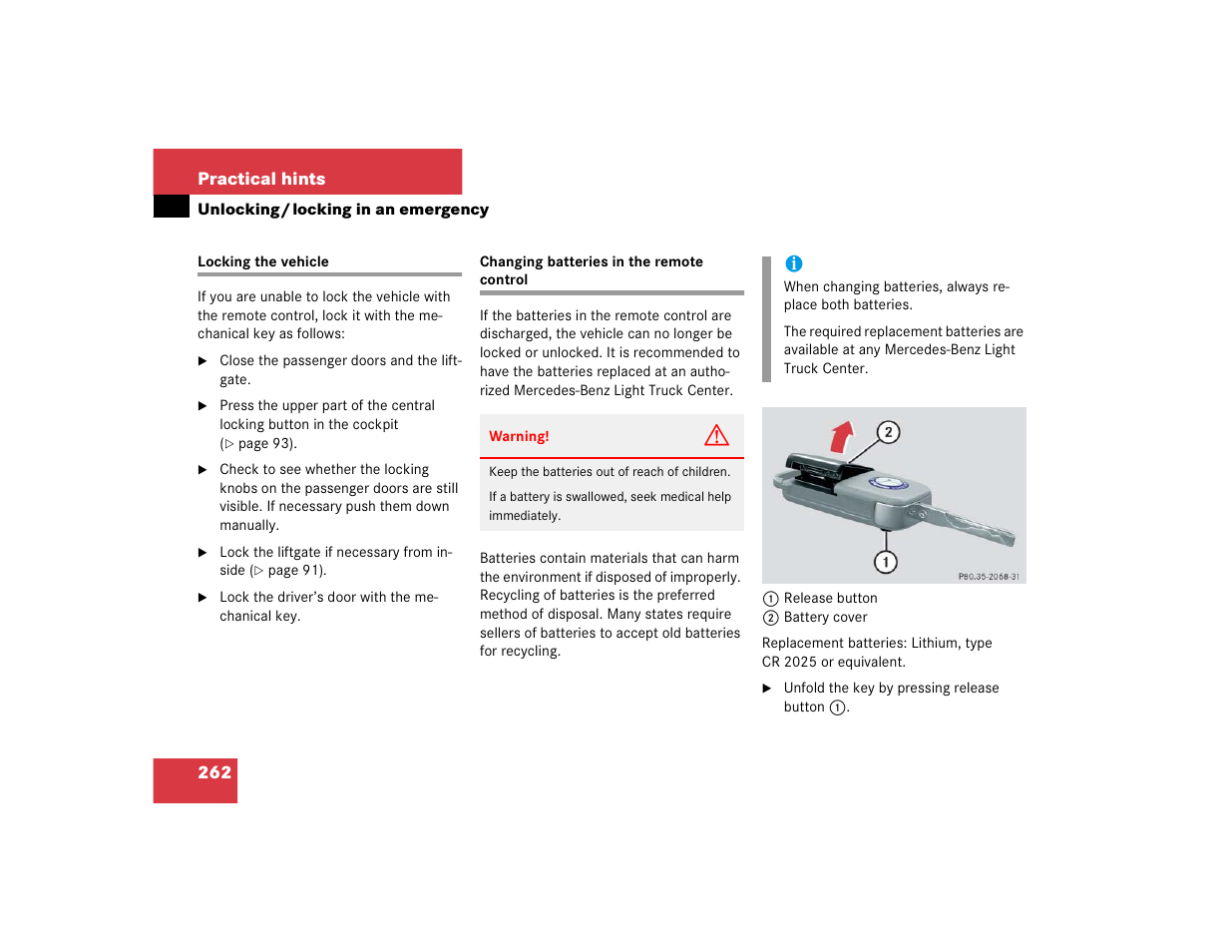 Mercedes-Benz 2004 ML 500 User Manual | Page 262 / 344