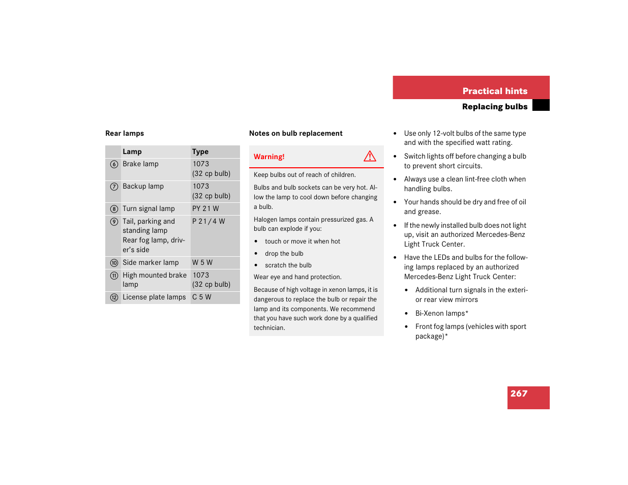 Mercedes-Benz 2004 ML 500 User Manual | Page 267 / 344