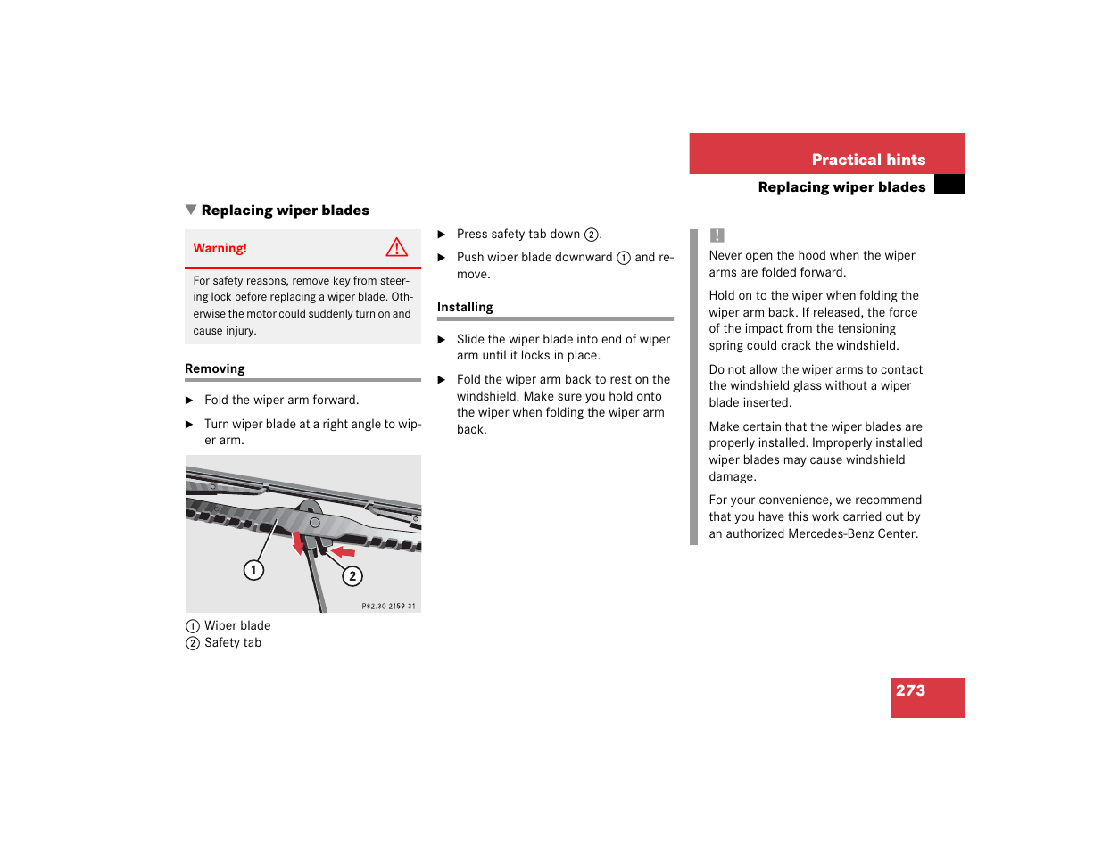 Mercedes-Benz 2004 ML 500 User Manual | Page 273 / 344