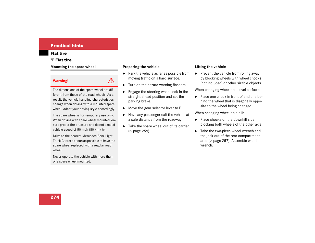 Mercedes-Benz 2004 ML 500 User Manual | Page 274 / 344