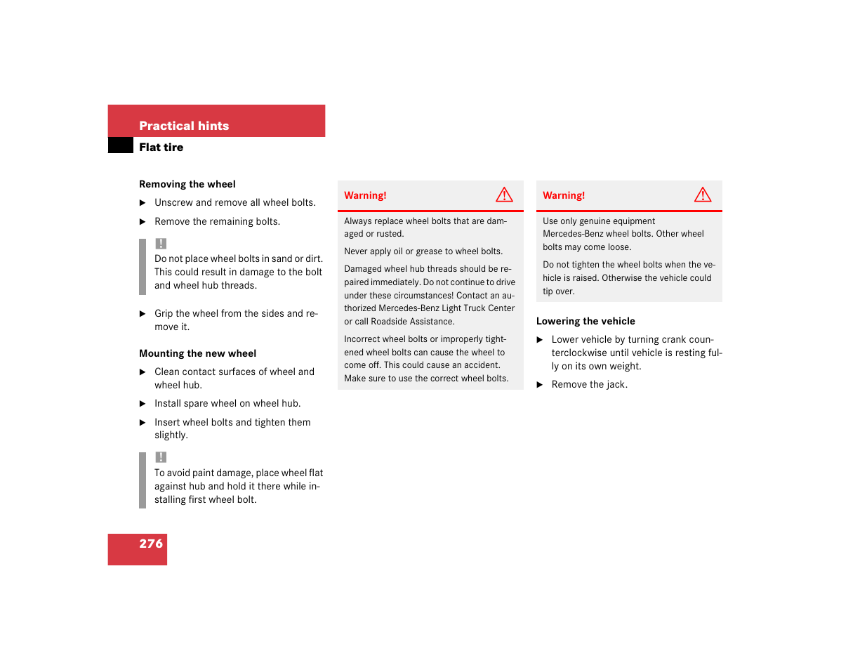 Mercedes-Benz 2004 ML 500 User Manual | Page 276 / 344